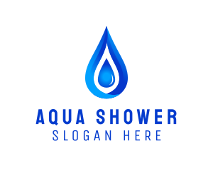 Distilled Aqua Water logo design