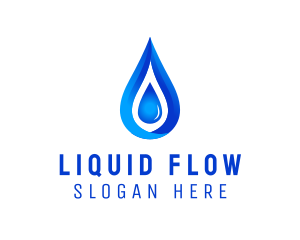 Distilled Aqua Water logo design