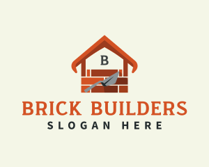 Brick Construction  Builder logo design