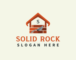 Brick Construction  Builder logo design