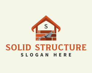 Brick Construction  Builder logo design