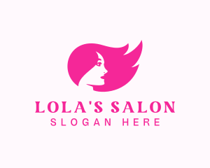 Woman Salon Hair logo design