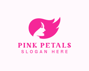 Woman Salon Hair logo design