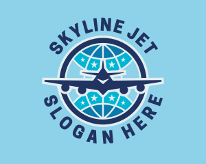 Blue International Jet logo