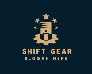 Star Piston Gear logo design