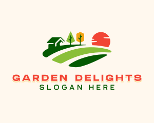 Garden Planting Landscaping logo design