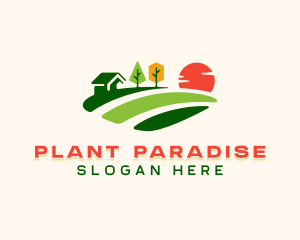 Garden Planting Landscaping logo design