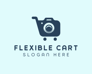 Camera Photography Cart  logo design