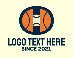 Hoops Basketball Court logo