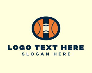 Hoops Basketball Court logo