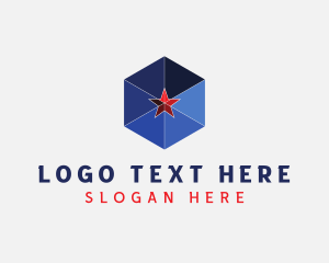 Geometric Cube Star logo