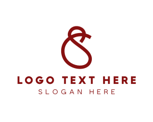 Simple Curved Ribbon logo