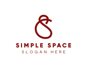 Simple Curved Ribbon logo design