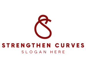 Simple Curved Ribbon logo