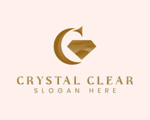 Letter C Diamond Crystal logo design