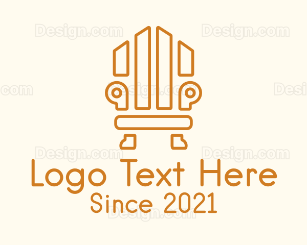 Minimalist Geometric Chair Logo