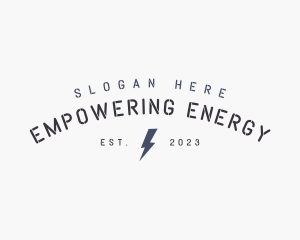 Electric Power Bolt logo design