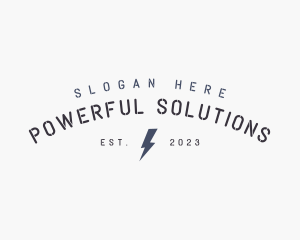 Electric Power Bolt logo design