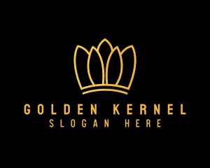 Golden Royal Crown Jewelry logo design