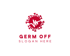 Germ Virus Pulse  logo design