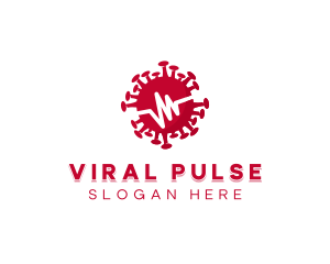 Germ Virus Pulse  logo design