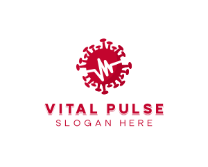 Germ Virus Pulse  logo design