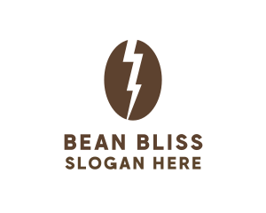 Electric Coffee Bean Cafe logo design