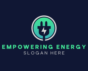 Energy Bolt Power Adapter logo design