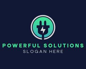 Energy Bolt Power Adapter logo design