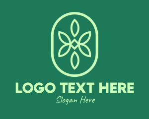 Green Organic Pattern logo