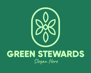 Green Organic Pattern logo design