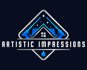 Housekeeping Pressure Wash Sanitation logo design