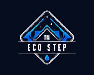 Housekeeping Pressure Wash Sanitation logo design