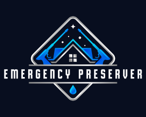 Housekeeping Pressure Wash Sanitation logo design