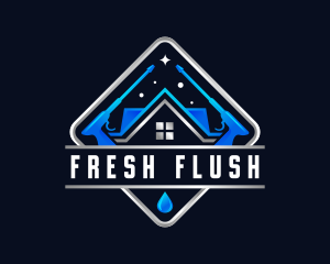 Housekeeping Pressure Wash Sanitation logo design