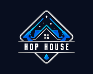 Housekeeping Pressure Wash Sanitation logo design