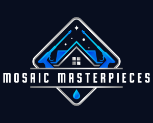 Housekeeping Pressure Wash Sanitation logo design