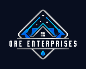 Housekeeping Pressure Wash Sanitation logo design