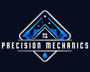 Housekeeping Pressure Wash Sanitation logo design