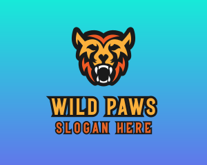 Wild Werewolf Fangs logo design