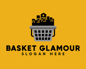 Real Estate Basket Market logo design