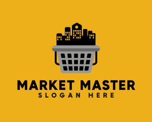 Real Estate Basket Market logo design