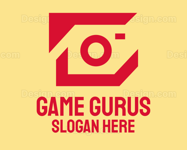 Red Modern Photographer Logo