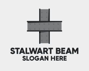 Steel Cross Bars logo design