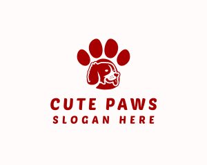 Dog Paw Veterinary logo design