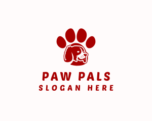 Dog Paw Veterinary logo design