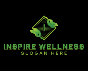 Wellness Herbal Leaf  logo design