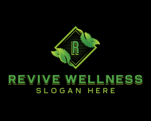 Wellness Herbal Leaf  logo design