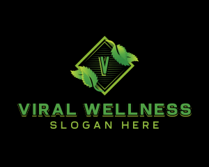 Wellness Herbal Leaf  logo design