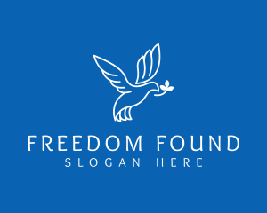 Freedom Charity Dove  logo design